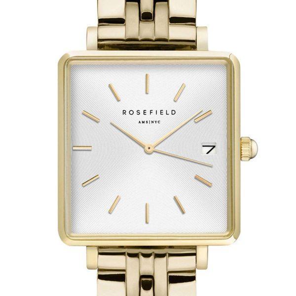 Rosefield Ladie’s The Boxy XS Gold Stainless Steel Bracelet QMWSG-Q021