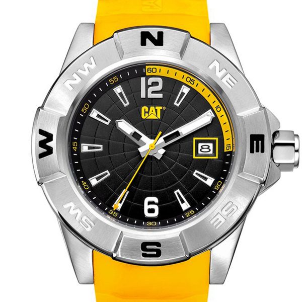 Caterpillar Men’s North Yellow Rubber Strap AF14127137