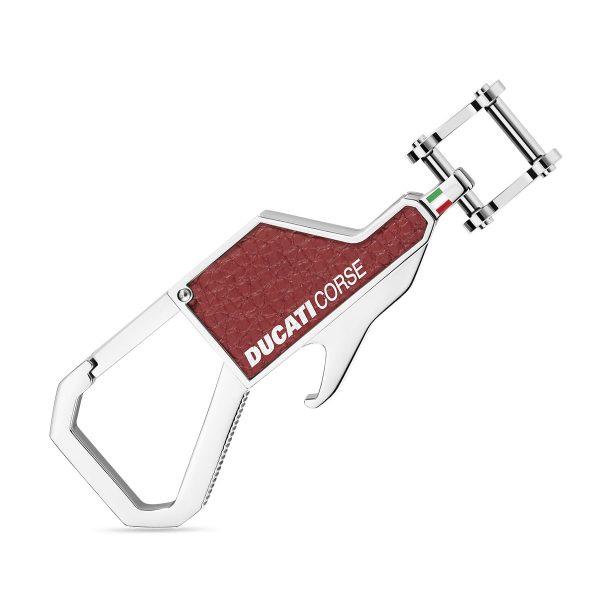 Ducati Tifoso Silver – Red KeyChain DTAGK2138103