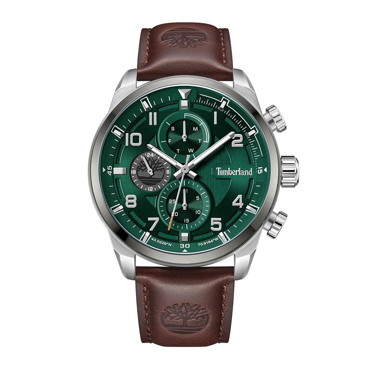 – KLONI II – Henniker Silver TDWGF2201101 Green Timberland Men\'s Watch
